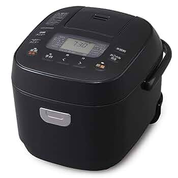 アイリスオーヤマ 炊飯器 3合 マイコン式 31銘柄炊き分け機能 極厚火釜 玄米 ブラック RC-MC30-B Amazon | アイリスオーヤマ 炊飯器 3合 マイコン式 31銘柄炊き